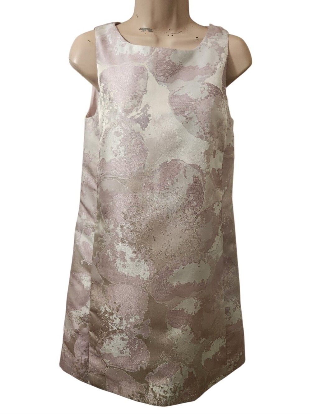 SLATE & WILLOW 'Andy' Pink & Silver Mini Shift Dress - Size XS - Picture 3 of 12